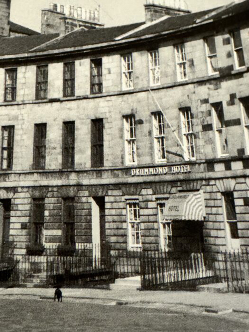 Original Drummond Hotel Black and White view