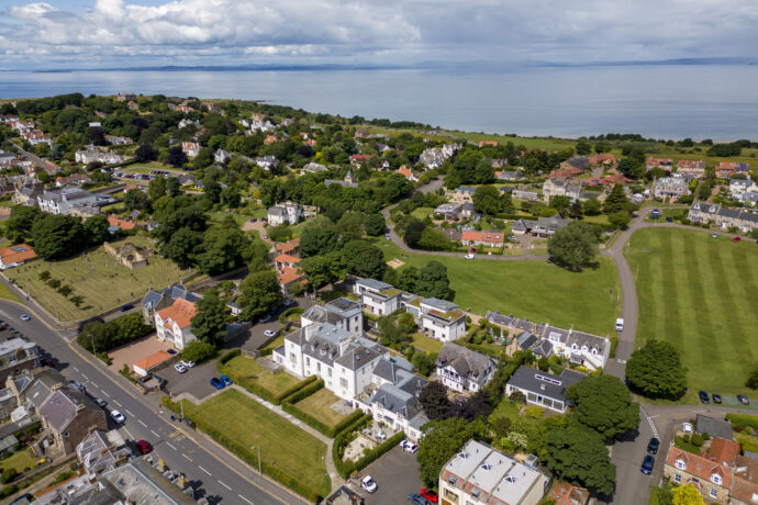 St Andrews Court aerial view